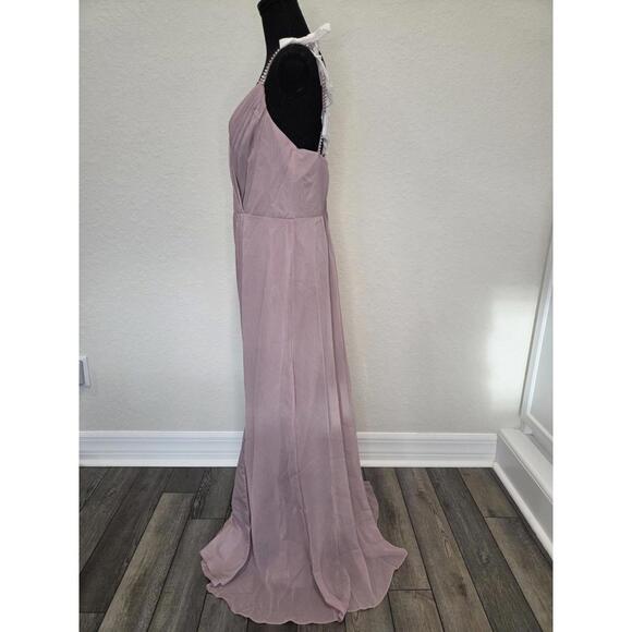 David's Bridal Bridesmaid Dress with Beaded Straps‎ - NWT - Picture 7 of 8